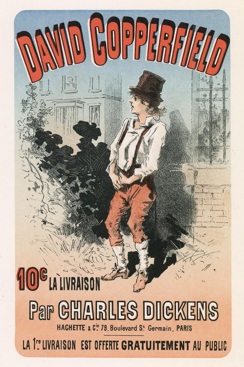 David Copperfield Par Charles Dickens by Jules Chéret, Japon lithograph, 1896