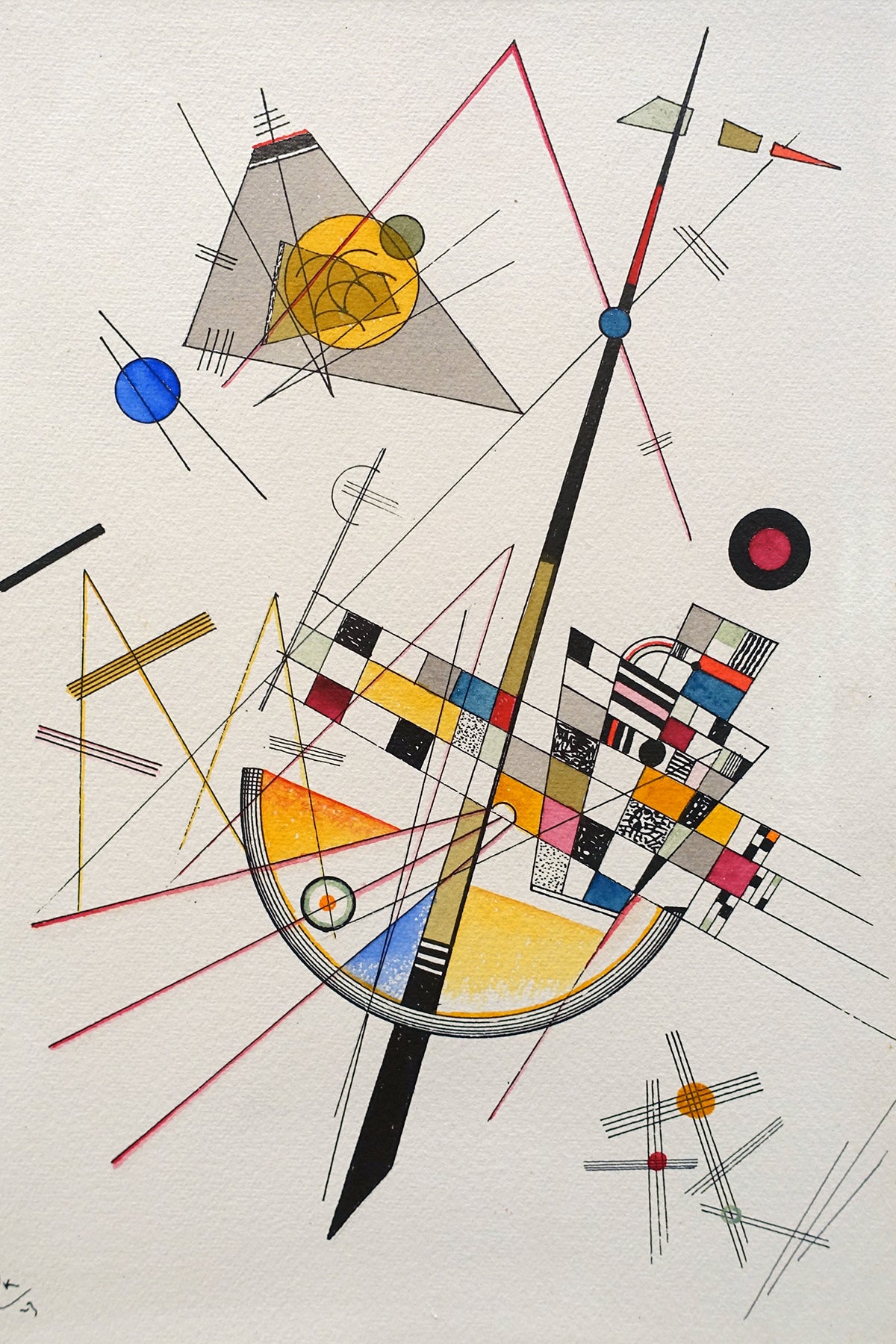 Delicate Tension by Wassily Kandinsky,