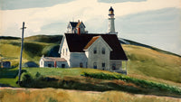 Hills and Houses Elizabeth Maine by Edward Hopper