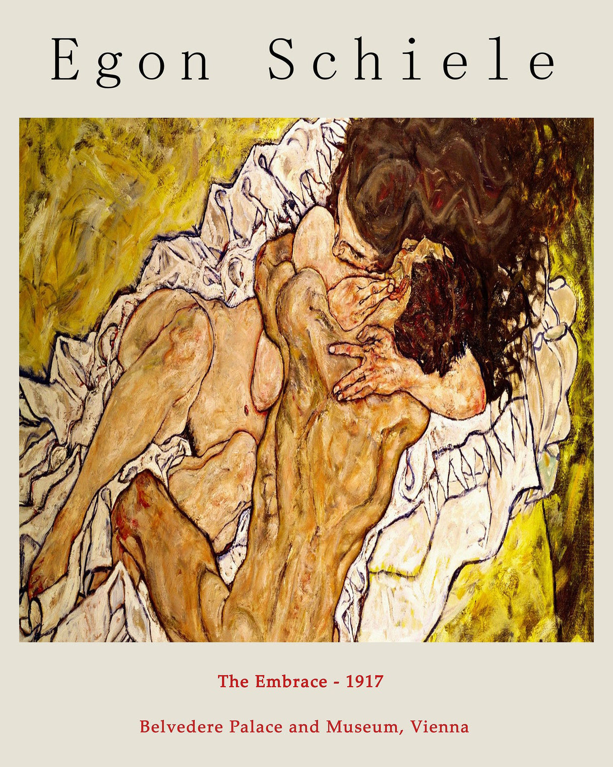 Egon Schiele Poster - The Embrace – ArtsCart.com