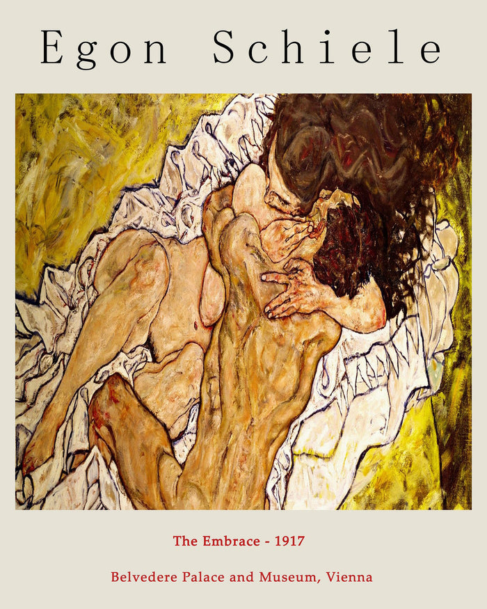 Egon Schiele Poster - The Embrace