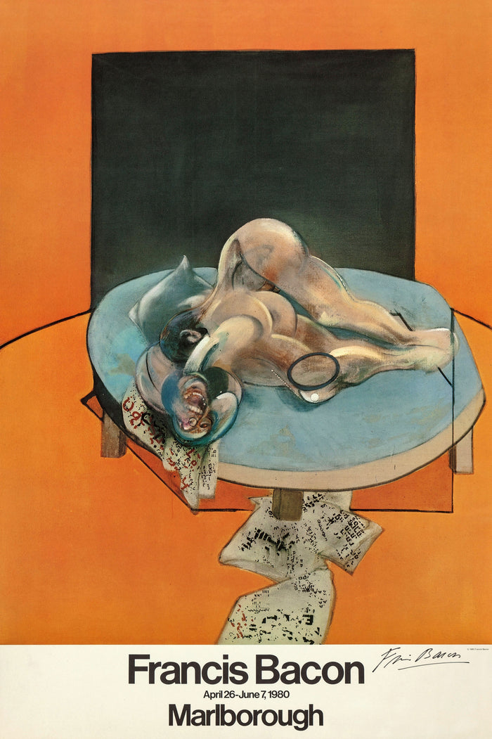 Francis Bacon (British, 1909-1992). Marlborough Gallery Exhibition Poster, April 26-June 7, 1980