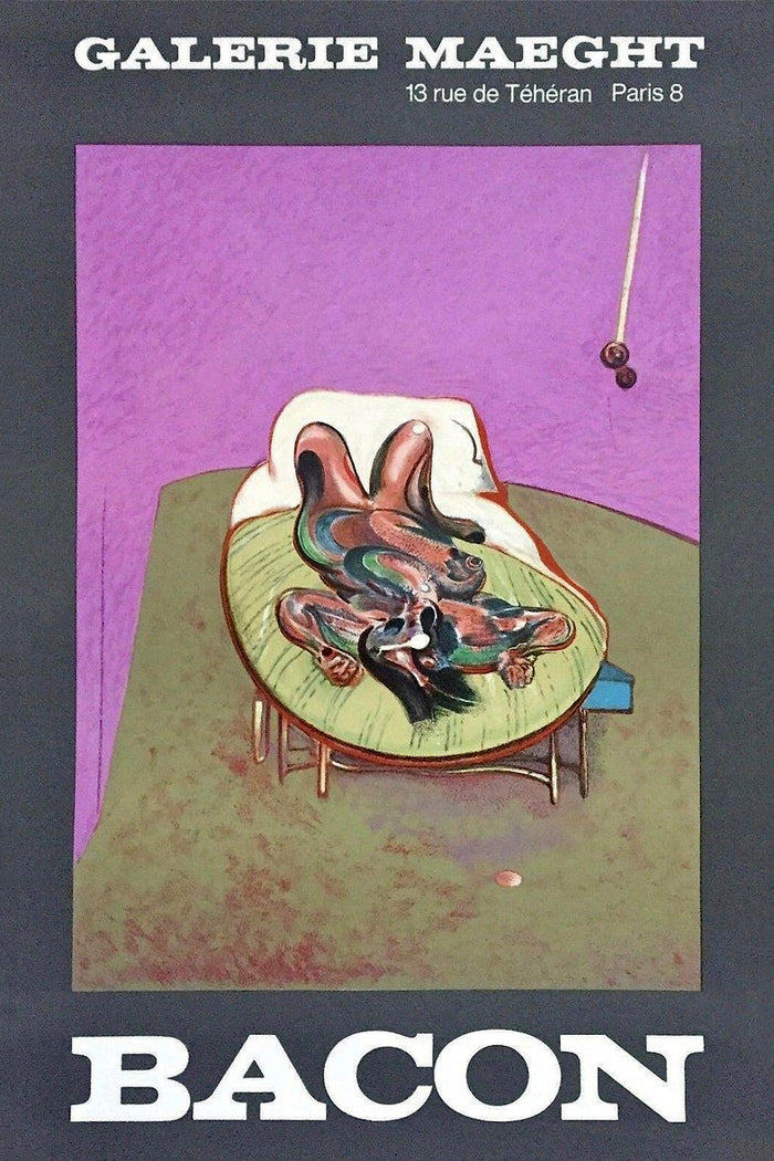 Francis Bacon,Personnage Couche 1966 Galerie Maeght Exhibition Poster