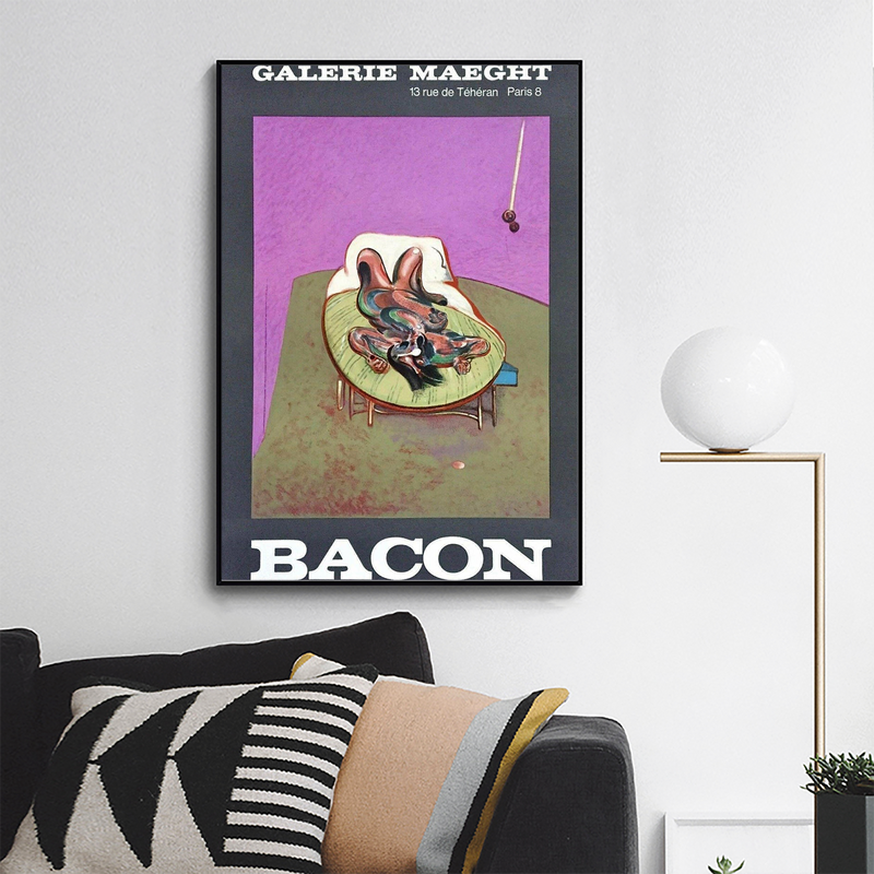 Francis Bacon,Personnage Couche 1966 Galerie Exhibition Poster – ArtsCart.com
