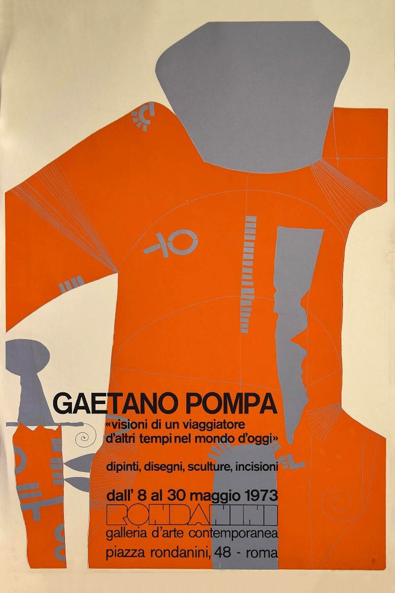 Gaetano Pompa,Visions of an Old-time Traveller in the Present Day World - Vintage Poster- 1973