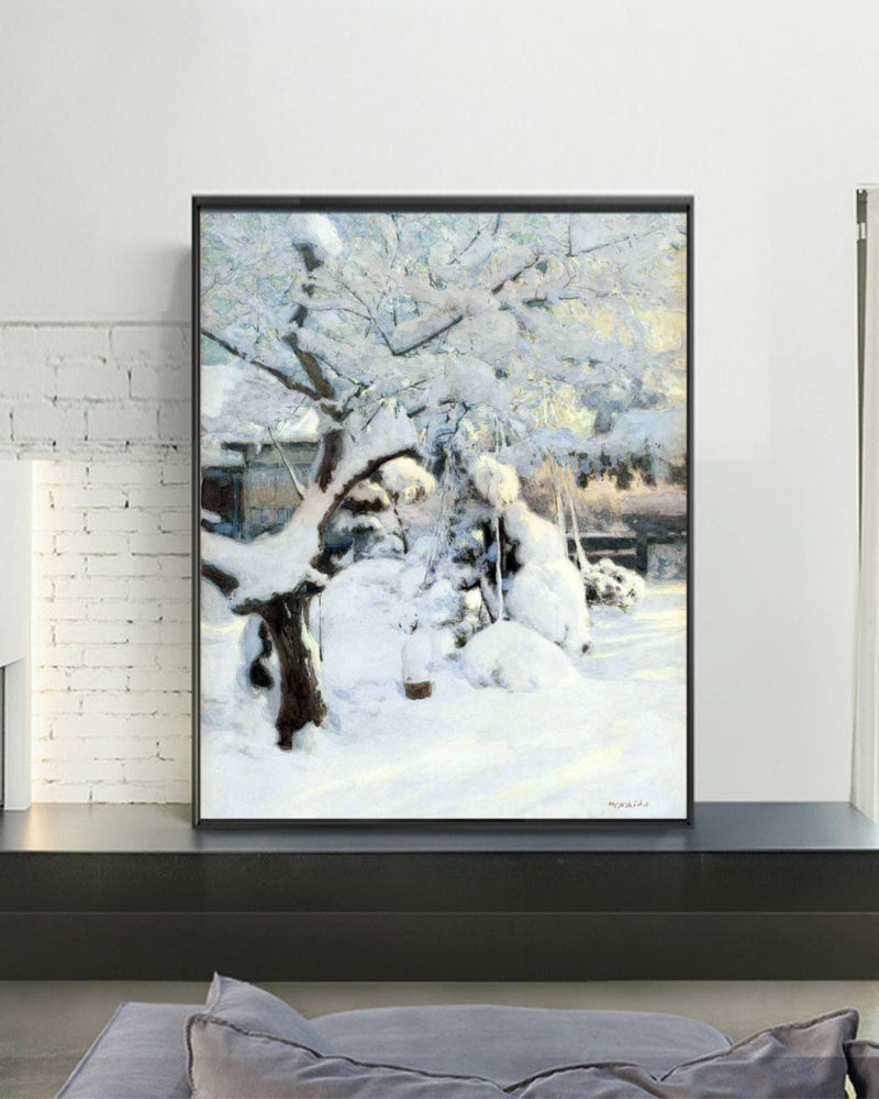 Garden In Snow by Hiroshi Yoshida