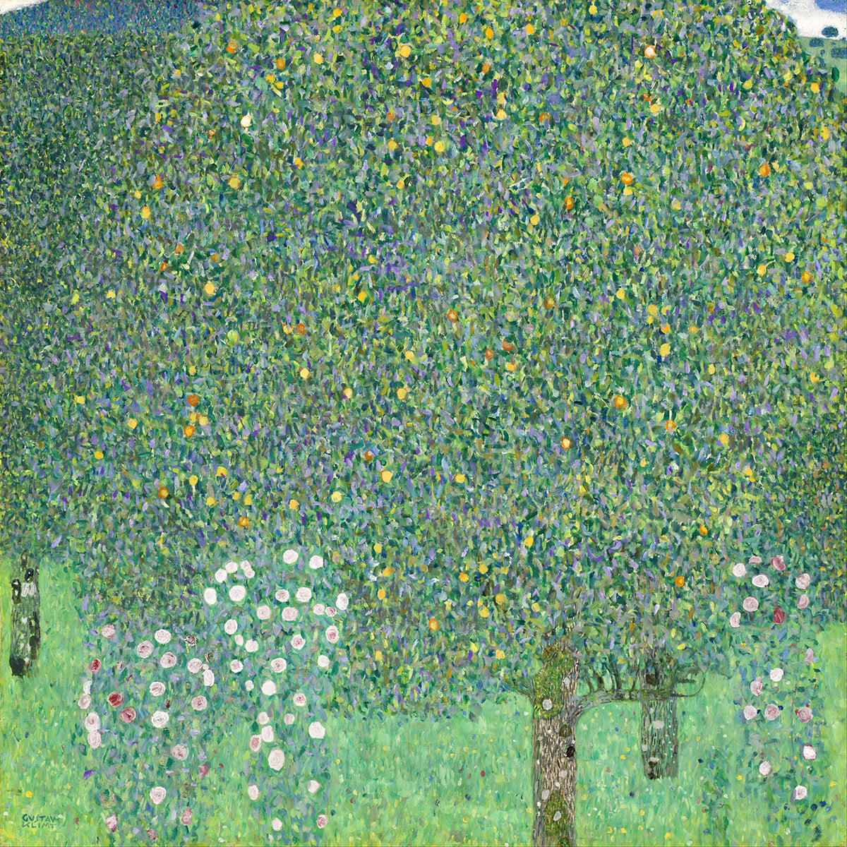Rosebushes under the Trees by Gustav Klimt