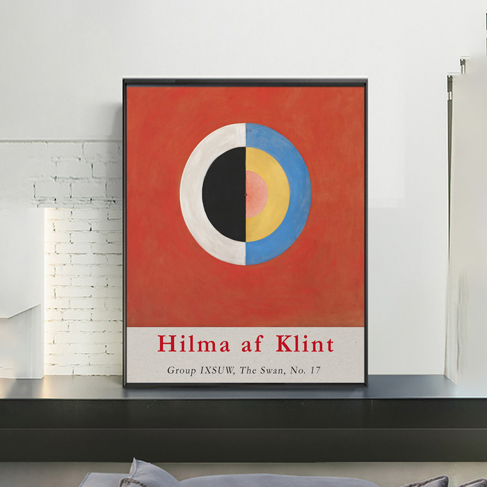 Hilma Af Klint Exhibition Poster, The Swan No. 17,