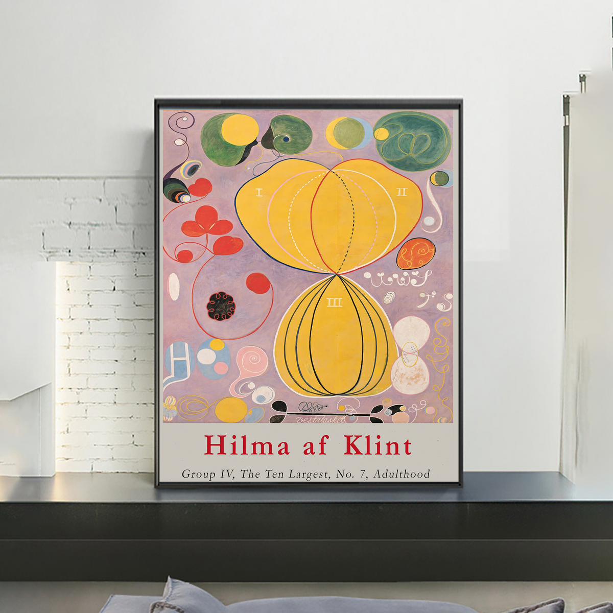 Hilma Af Klint Exhibition Poster, The Ten Largest Number 7 Adulthood