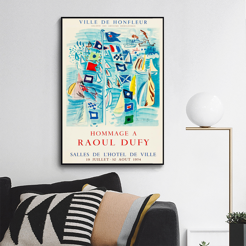 Hommage a Raoul Dufy (1954). French Exhibition Poster