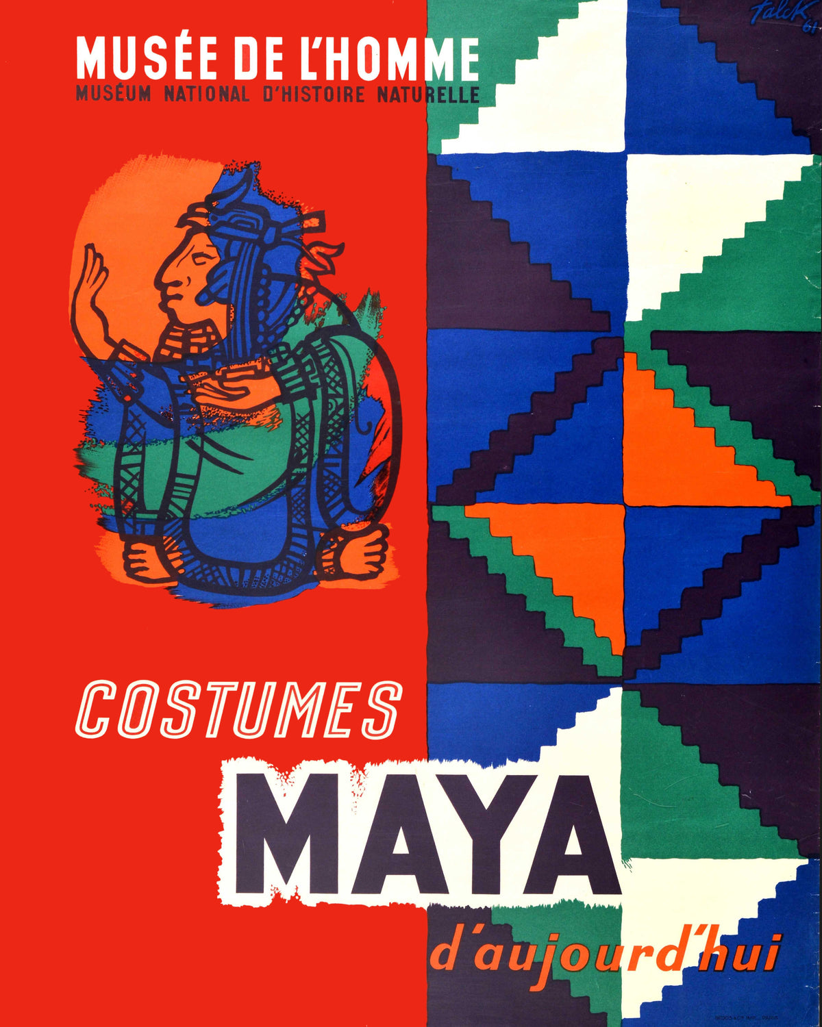 Jarl Falck,Musee De l'Homme Costumes Maya Design History