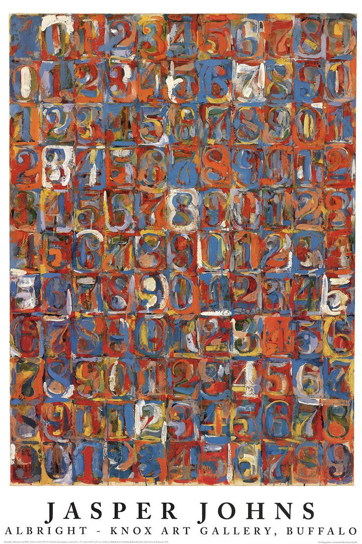 Jasper Johns,Exhibition Poster Numbers in Color