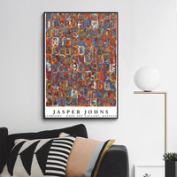 Jasper Johns,Exhibition Poster Numbers in Color