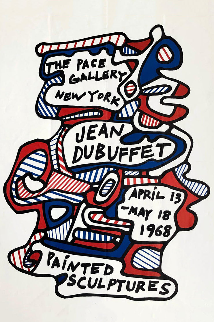 Jean Dubuffet,exhibition poster Pace Gallery 1968