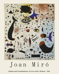 Joan Miró Poster Print - Ciphers and Constellations, in Love with a Woman