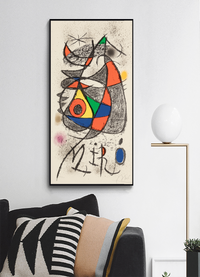 Joan Miró (1893-1983). Poster for exhibition,'Peintures, Gouaches, Dessins', 1972