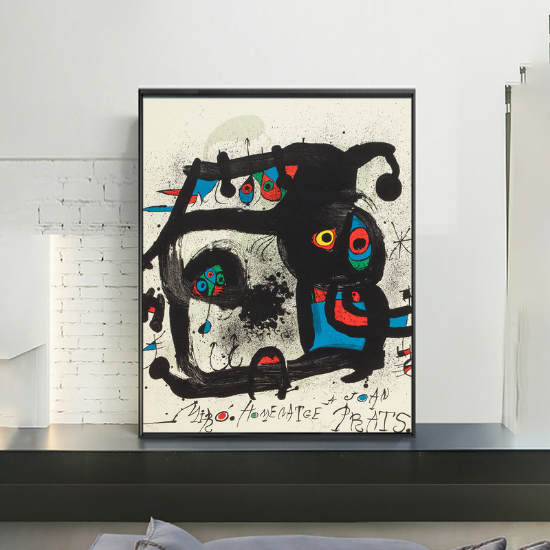 Joan Miró (1893-1983). Poster for the Exhibition of the Book, Homenatge a Joan Prats, 1972