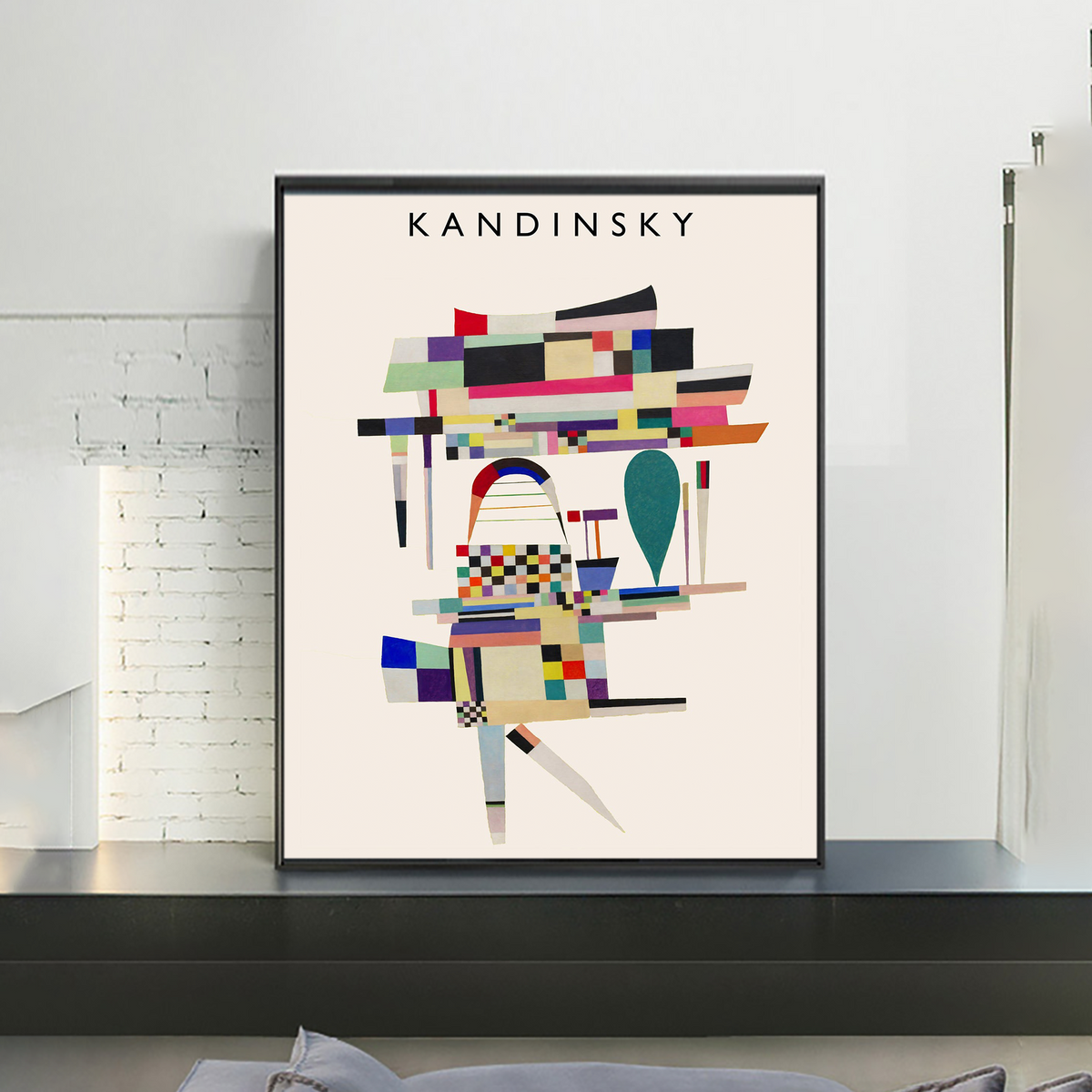 Kandinsky 'Yellow Painting' Abstract Poster Print