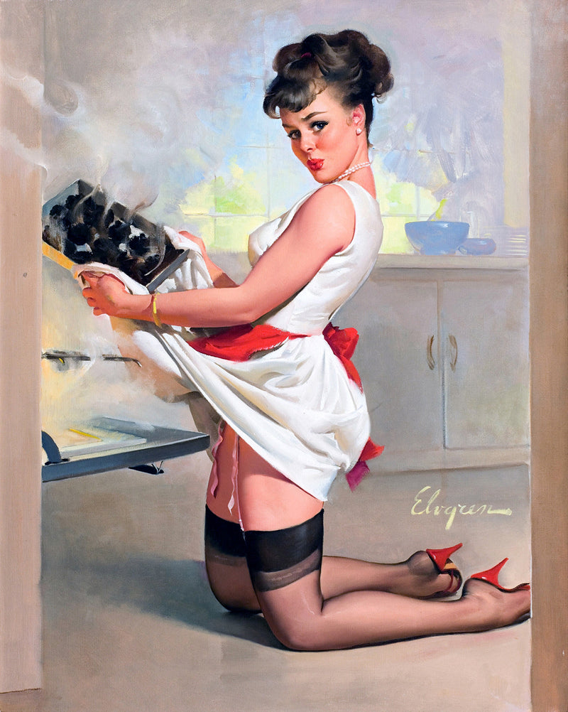 Let's Eat Out by Gil Elvgren