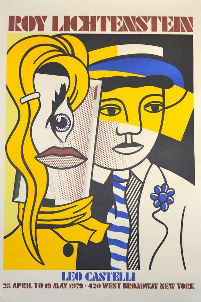 Lichtenstein Exhibition Poster - Leo Castelli Gallery