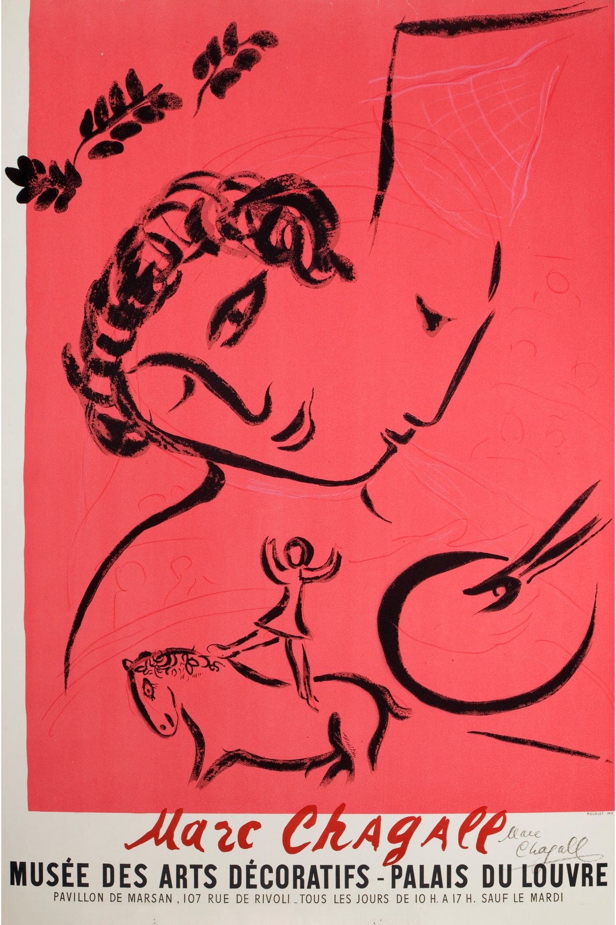 MARC CHAGALL (Belorussian, 1887-1985). Marc Chagall Musee des Arts Decoratifs - Palais du Louvre