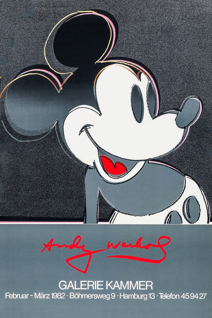Mickey Mouse by Andy Warhol (Galerie Kammer, 1982)