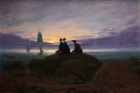 Moonrise Over the Sea by Caspar David Friedrich