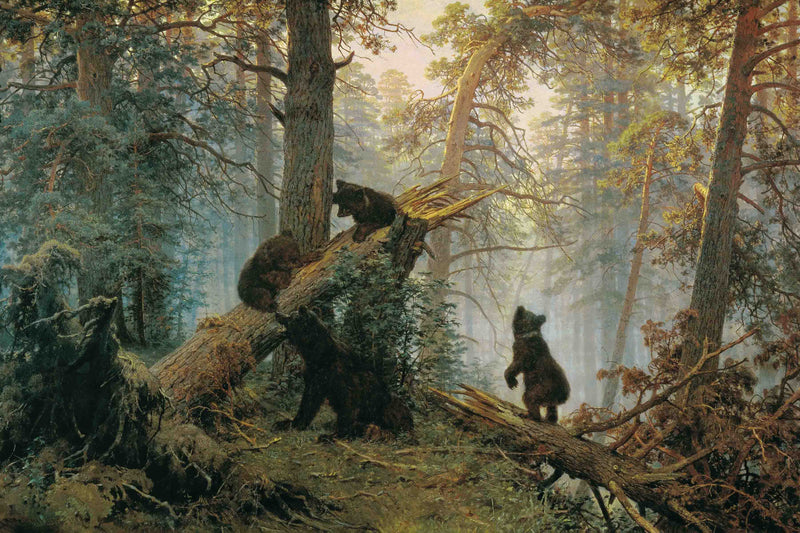 Morning in a Pine Forest by Ivan Ivanovich Shishkin
