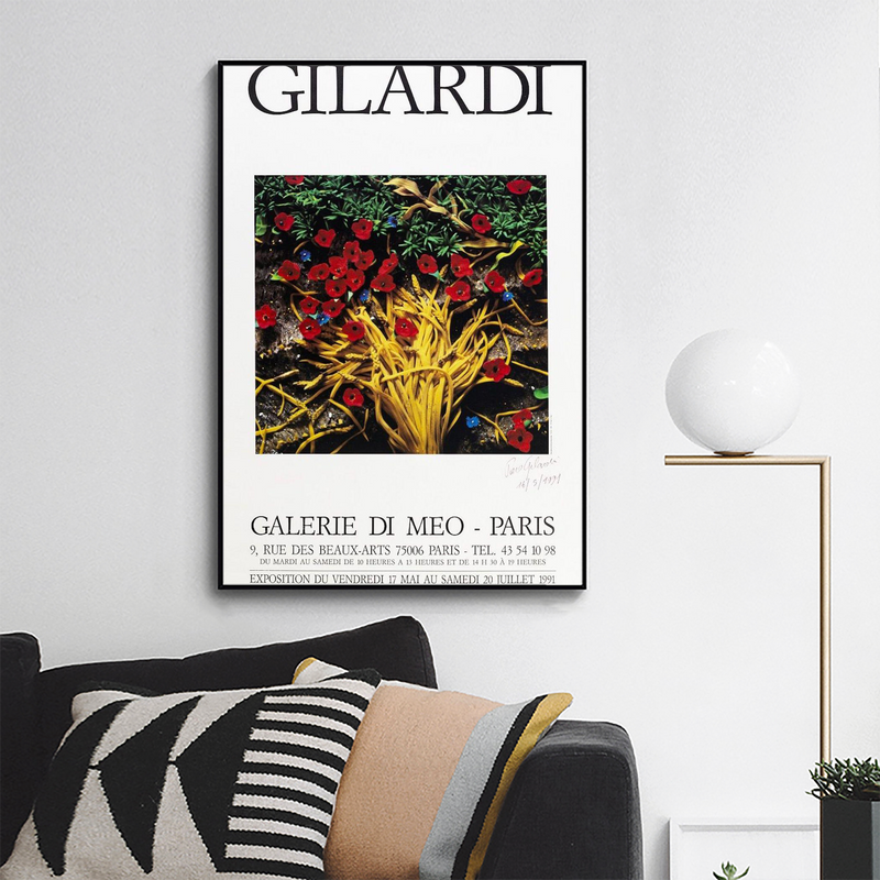 Piero Gilardi，Poster Gilardi Exhibition at Galerie Di Meo, Paris
