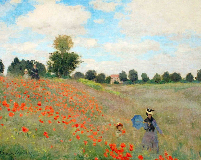 Poppy Field in Argenteuil by Claude Monet