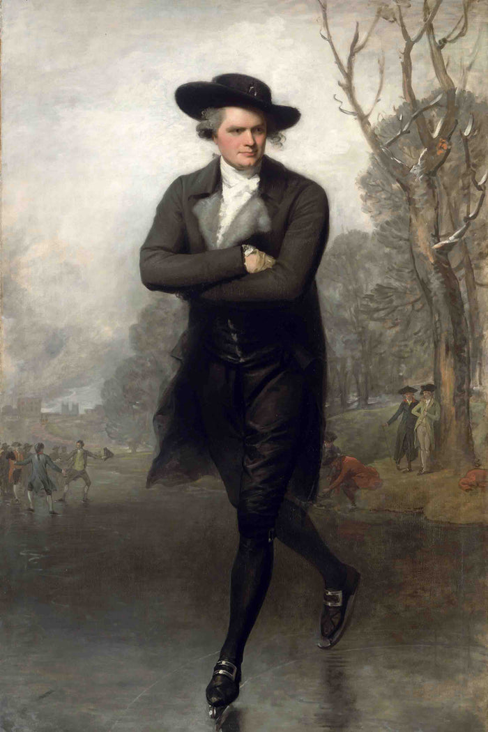 Portrait of a Gentleman Skating by Gilbert Stuart