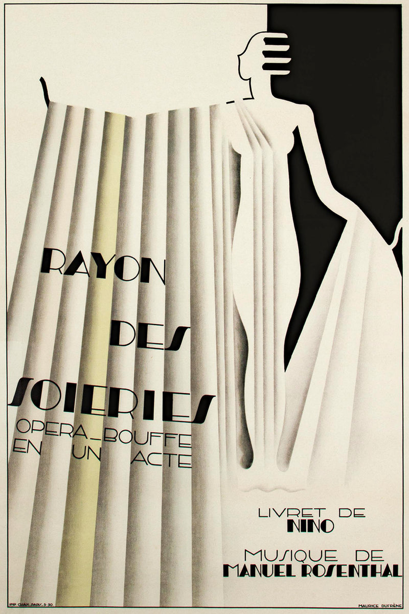 _Rayon des Soieries, Opera Bouffe en un Acte,_ Litho Poster by Maurice Dufrene