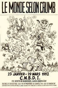 Robert Crumb Le Monde Selon Crumb [The World According To Crumb] Promotion Poster