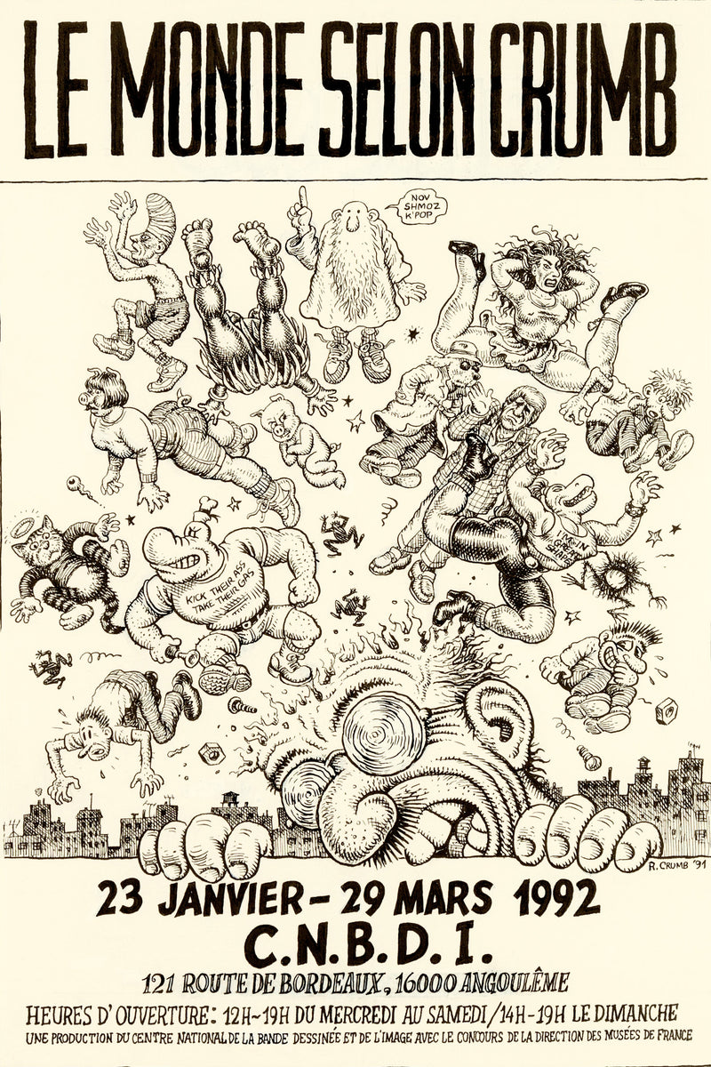 Robert Crumb Le Monde Selon Crumb [The World According To Crumb] Promotion Poster