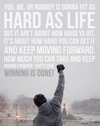 Rocky Balboa Quote Movie Poster