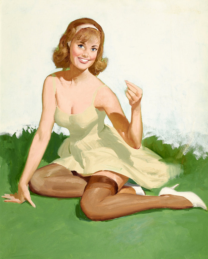Sitting Pretty 1955 by Gil Elvgren