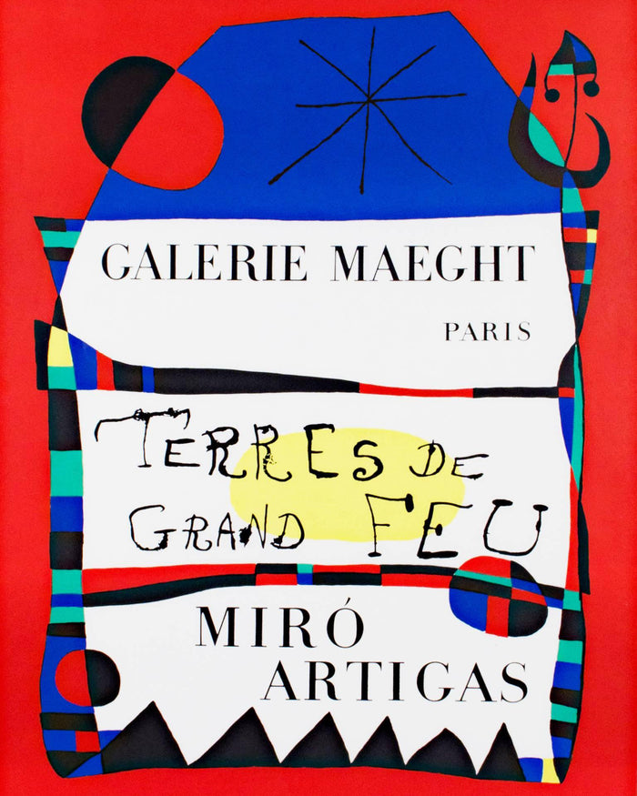 Terres de Grande Feu, Miró-Artigas, Color Poster by Joan Miró