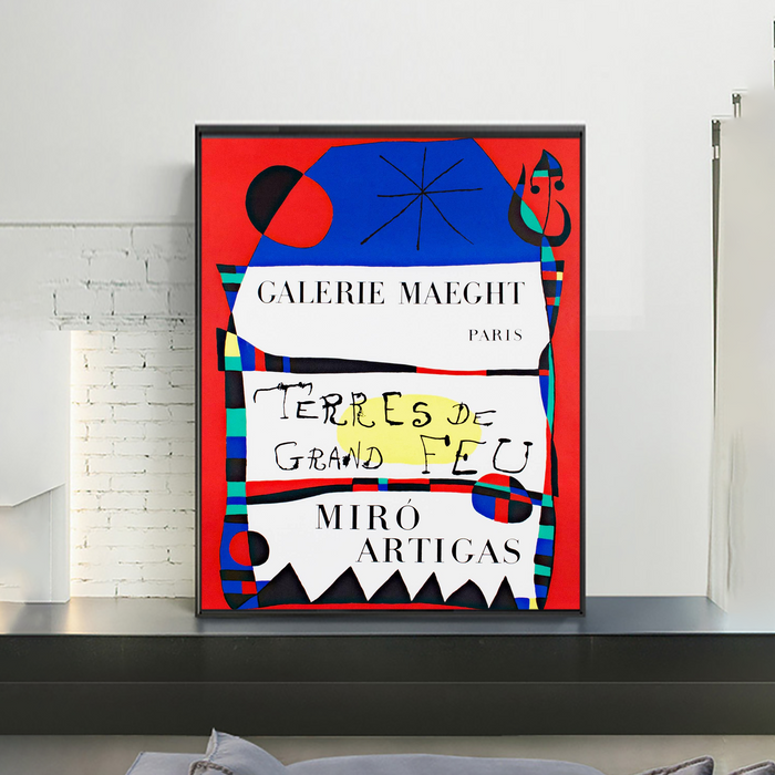 Terres de Grande Feu, Miró-Artigas, Color Poster by Joan Miró
