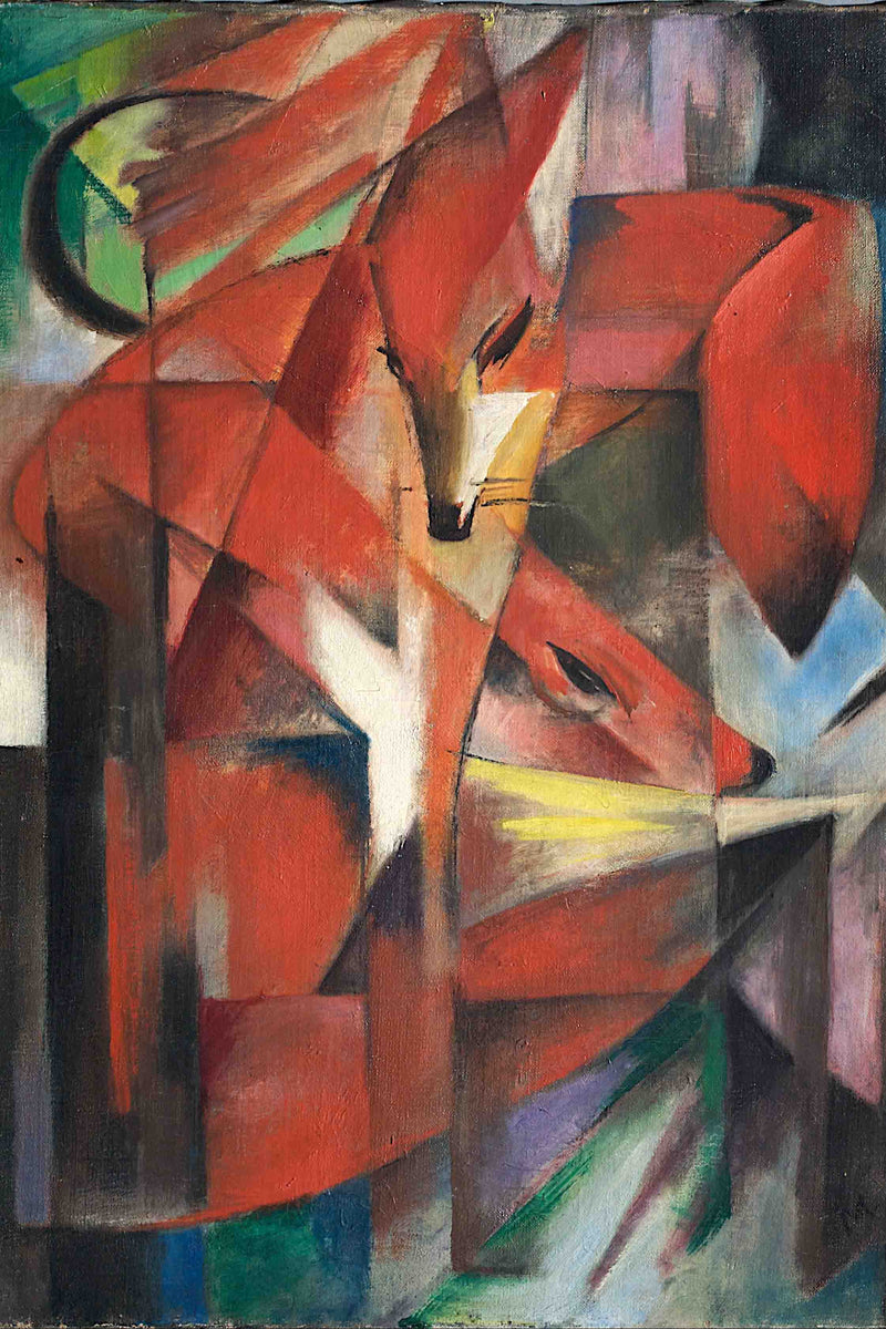 The Foxes by Franz Marc