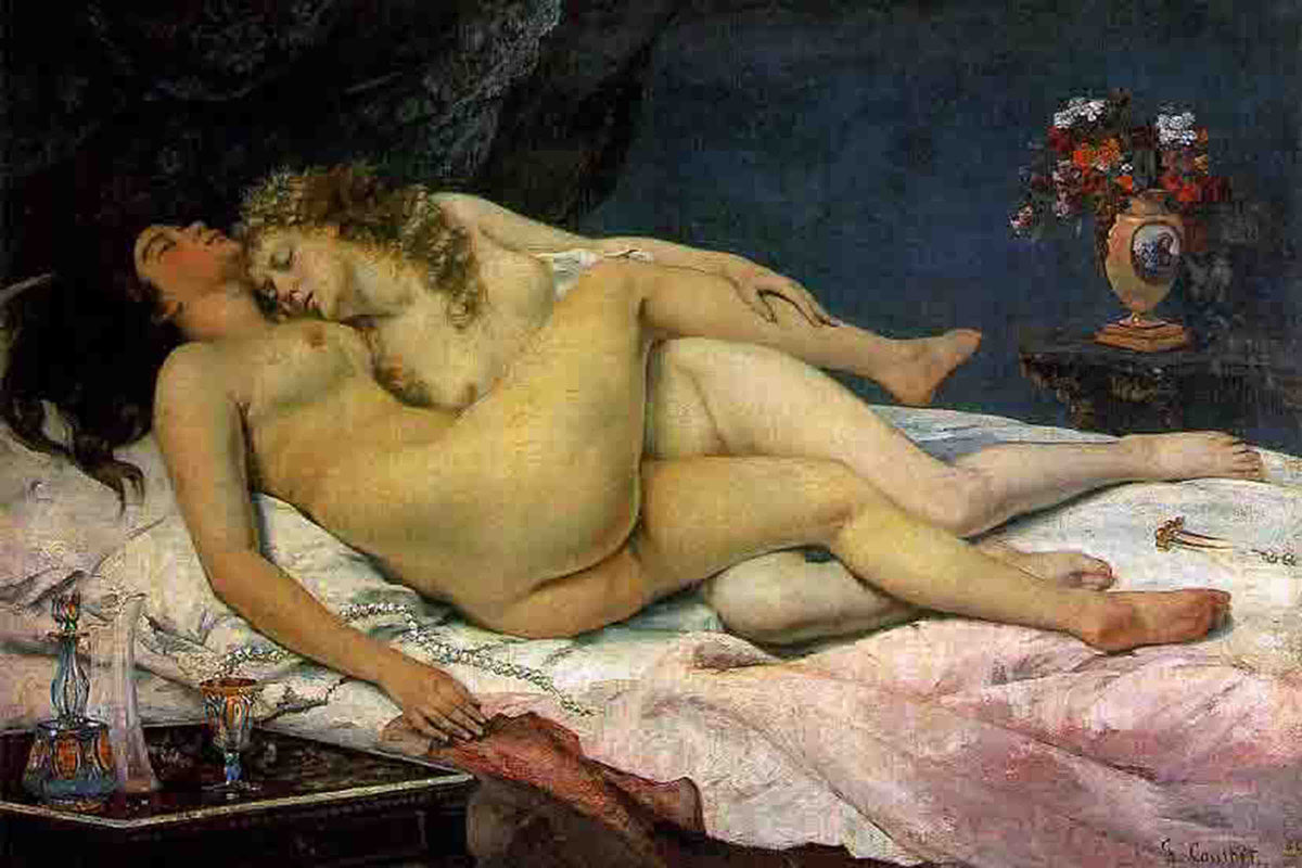 The Sleepers by Gustave Courbet