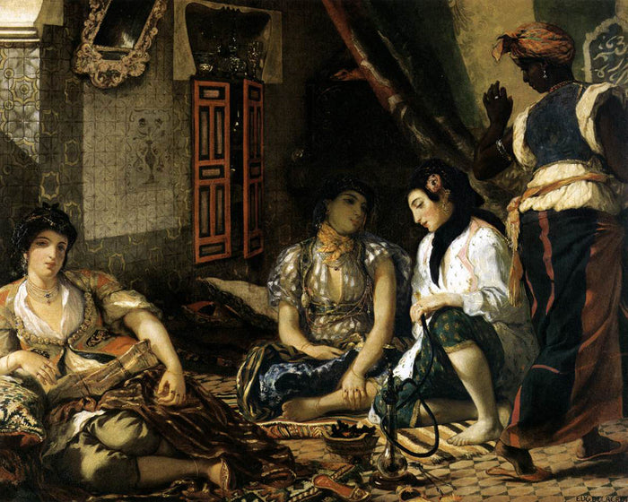 The Women of Algiers in Their Apartment by EugŠne Delacroix