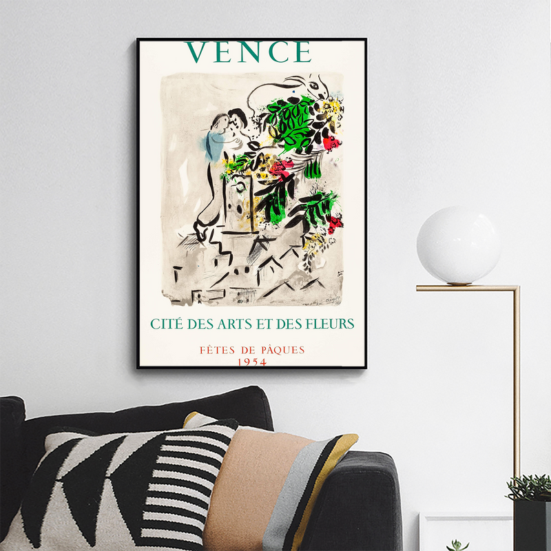 Vence Festival (1954). Exhibition Poster (20_ X 30_) Marc Chagall Artwork
