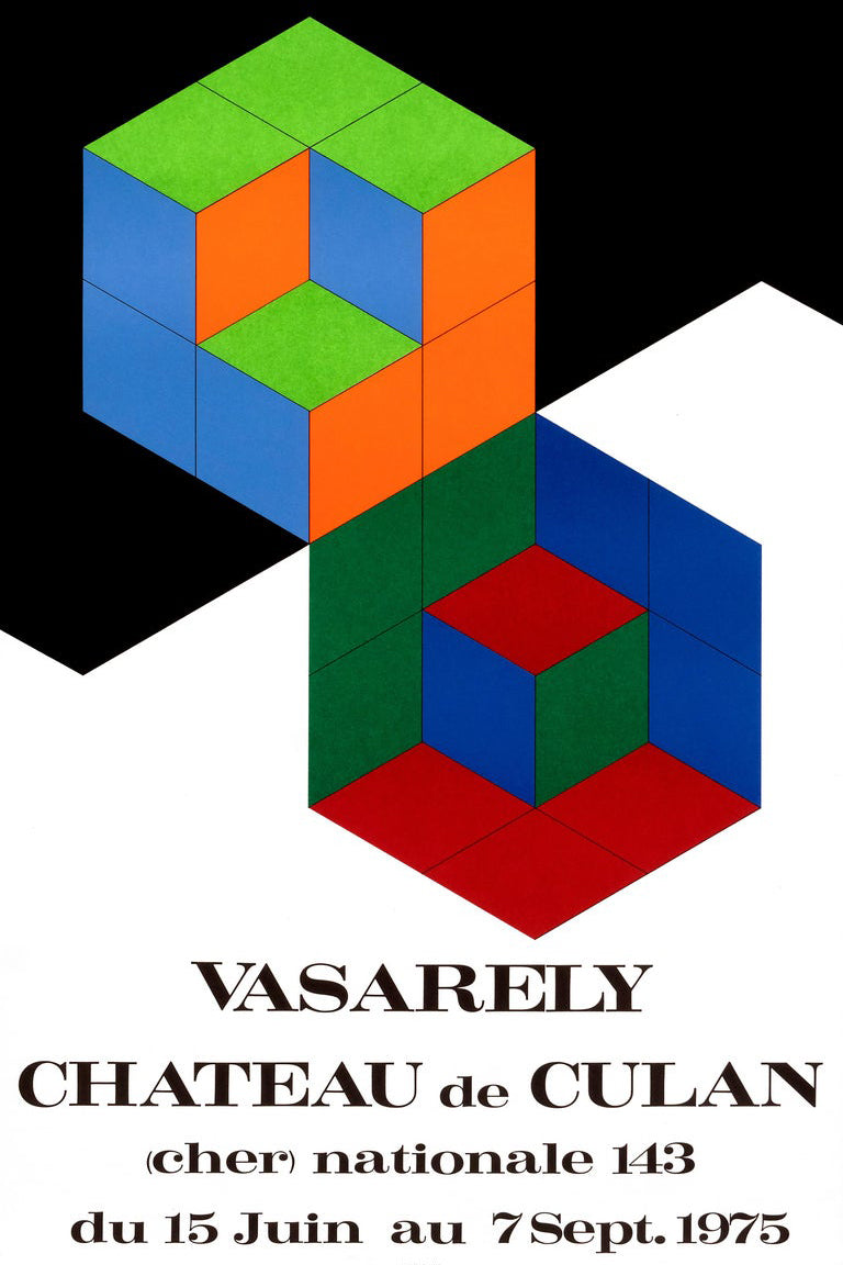 Victor Vasarely,_Vasarely - Chateau de Culan_