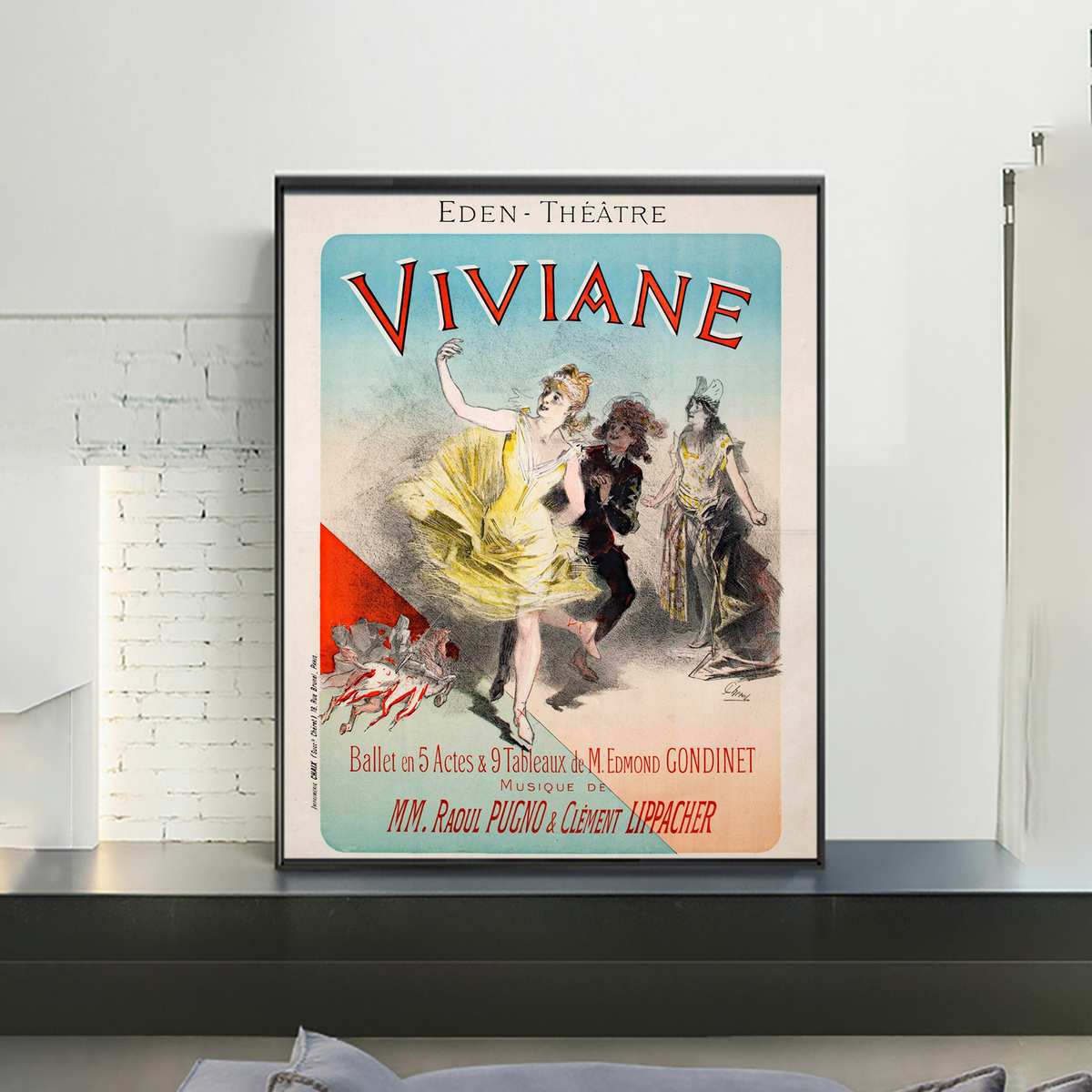 _Viviane, Maindron_ an original poster by Jules Chéret