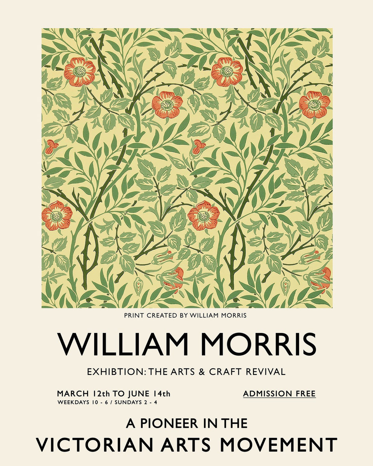 William Morris Vintage Exhibition Poster5