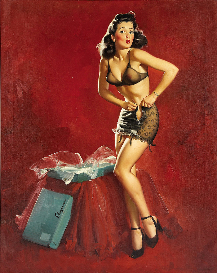 Must be going to waist - waisted effort 1946 by Gil Elvgren